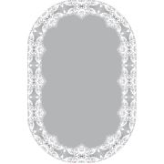 Dekoreko İpek Halı Dijital Saçaklı Oval 2012 Desen 1