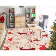 Dekoreko İnci Christmas Halı Saçaksız CHR-4 120x180 cm