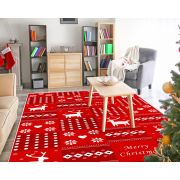 Dekoreko İnci Christmas Halı Saçaksız CHR-8 160x230 cm