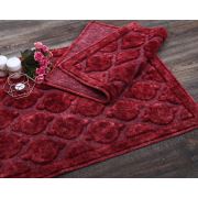 Dekoreko Alanur Rüya Eskitme Cotton 2 Li Banyo Paspası Kırmızı