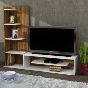 Dekorister Sleek Tv Ünitesi Beyaz-Ceviz
