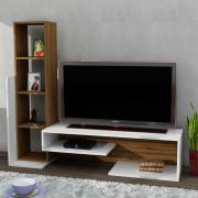 Dekorister Bend Tv Ünitesi Beyaz-Ceviz