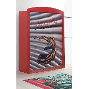 Dekorsanal 3 Kapılı Garaj Gardırop - Kırmızı