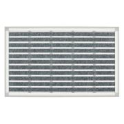 Desan Halı Fitilli Alüminyum Paspas 49x80 cm - Gri Elegant Mat