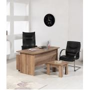 Dessenti Argento Ofis Masa Takımı (Oval Masa ,Sehpa,Keson) Takım-4