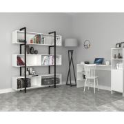 Dmodül DSY Metal Ayaklı Kitaplık 160 cm Beyaz