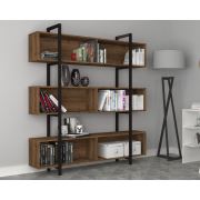 Dmodül DSY Metal Ayaklı Kitaplık 160 cm Ceviz