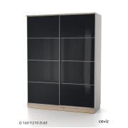 Dsm Dizayn 160 Cm Sürgülü Gardırop Srg-103 Ceviz