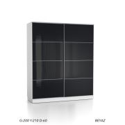 Dsm Dizayn 200 Cm Sürgülü Gardırop Srg-303 Beyaz