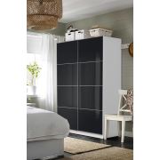 Dsm Dizayn Glossmax Sürgülü Kapaklı 160 Cm Gardırop Beyaz Srg-103