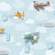 Duka Duvar Kağıdı Kids Collection Air Craft DK.15157-3 16,2 m2