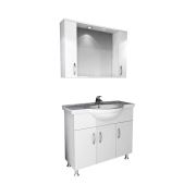 Emart Ay 100 cm Banyo Dolabı