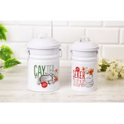 Emka 2li Çay Şeker Kovası Beyaz