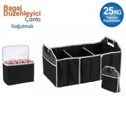 Emka Katlanabilir 3 Bölmeli Araç Bagaj Organizeri ve Soğutucu Çanta
