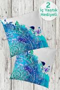 Eponj Home 1 Alana 1 Bedava Dijital Kırlent 40x40cm Wetly Mint