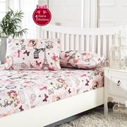 Eponj Home 1 Alana 1 Bedava Lastikli Çarşaf Seti Çift Kişilik Madame Pembe