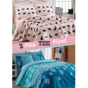 Eponj Home 2'li Pike Çift Kişilik Cat's + Simay