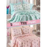 Eponj Home 2'li Pike Çift Kişilik Flamingo Pudra-Mint