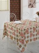 Eponj Home 3D Raşel Masa Örtüsü 155x180 cm Bella Kahve