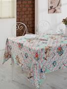 Eponj Home 3D Raşel Masa Örtüsü 155x180 cm Lily Mavi