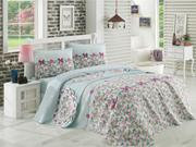 Eponj Home Baskılı Pike Takımı Çift Kişilik Lovely Mint