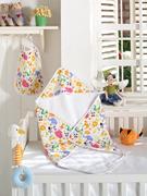 Eponj Home Hediyeli Bebek Havlu Seti Dijital Animal Beyaz