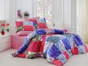 Eponj Home Jersey Nevresim Takımı Çift Kişilik Scratch Kırmızı-Mavi
