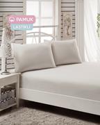 Eponj Home Poplin Lastikli Çarşaf+Yastık Seti Tek Kişilik Krem