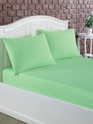 Eponj Home Poplin Lastikli Çarşaf+Yastık Seti Tek Kişilik Mint