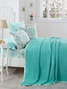 Eponj Home Summer Biyeli Pike Takımı Tek Kişilik MaxEkolin Mint