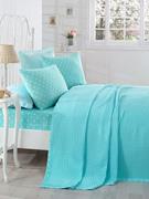 Eponj Home Summer Biyeli Pike Takımı Tek Kişilik Puan Mint