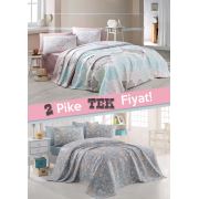 Eponj Home 2'li Pike Tek Kişilik Andalucia-Tuval Mint Mavi