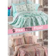 Eponj Home 2'li Pike Tek Kişilik Flamingo-Urla Mint Bej