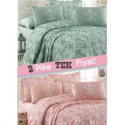 Eponj Home 2'li Pike Tek Kişilik Pure-Pure Yeşil Pudra