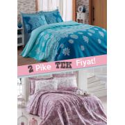Eponj Home 2'li Pike Tek Kişilik Simay-Samyeli Turkuaz Lila