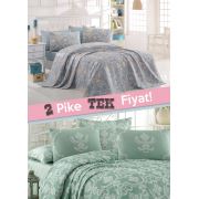 Eponj Home 2'li Pike Tek Kişilik Tuval-Pure Mavi Yeşil