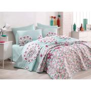 Eponj Home Kapitone Yatak Örtüsü Seti Çift Kişilik Lovely Mint