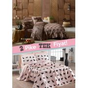 2li Pike Tek Kişilik Fil-Cats Kahve Pudra