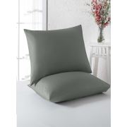 Eponj Home 2'li Yastık Kılıfı 60x60 cm D.Boya Vizon