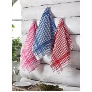 Eponj Home 3lü Mutfak Peçetesi 45x70 cm Kırmızı-Pembe-Mavi