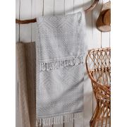 Eponj Home Peştemal Jakarlı Kilim Gri 9717