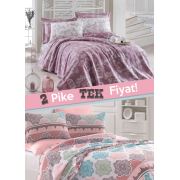 Eponj Home 2li Pike Çift Kişilik Samyeli Andalucia Turkuaz