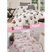 Eponj Home 2li Pike Tek Kişilik Panda Flamenco Krem