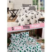 Eponj Home 2li Pike Tek Kişilik Panda Kaktüs Yeşil