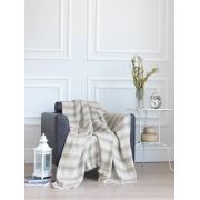 Eponj Home Çok Amaçlı Örtü 180x210 cm İstanbul Kareli Gri