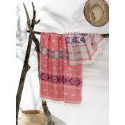 Enlora %100 Naturel peştamal Motif Mercan