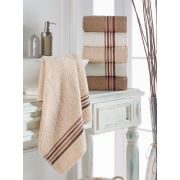 Eponj Home 6'lı Havlu Seti Vorteks 50x85 cm Perde Kahve