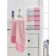 Eponj Home 6'lı Havlu Seti Vorteks 50x85 cm Fitilli Gri