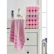 Eponj Home 6'lı Havlu Seti Vorteks 50x85 cm Makara Pudra