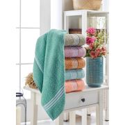 Eponj Home 6'lı Havlu Seti Vorteks 50x85 cm Beyaz Çavuş Mix